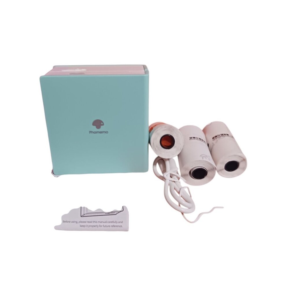 Phomemo M02 Bluetooth Mini Printer With Thermal Paper Rolls Portable & Wireless - Picture 8 of 9